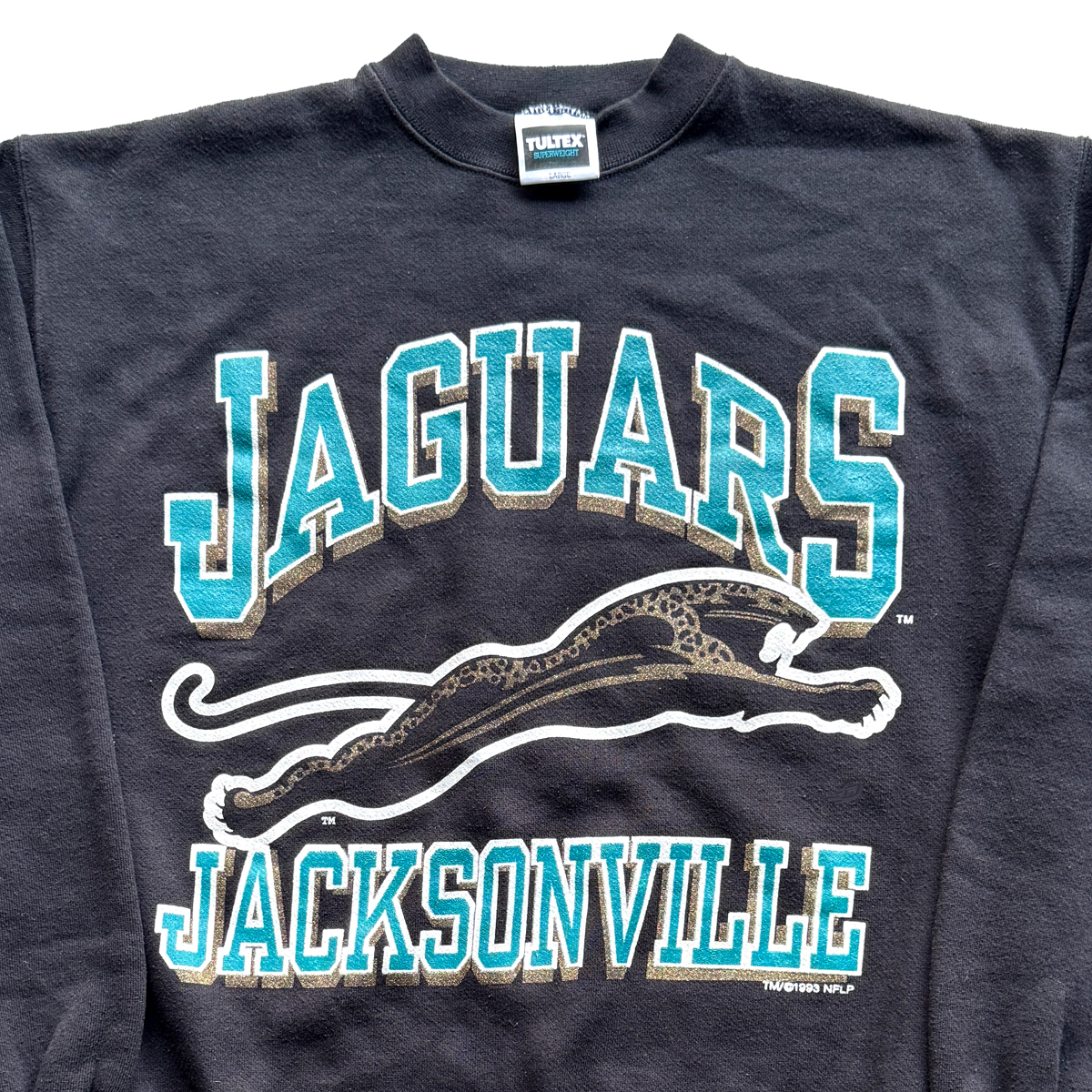 Vintage Jacksonville Jaguars Banned Logo Sweatshirt_Black - Image 2