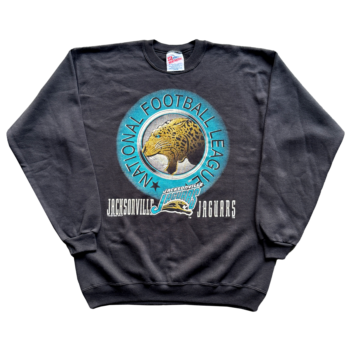 Vintage Jacksonville Jaguars Banned Logo 1993 Sweatshirt_Black
