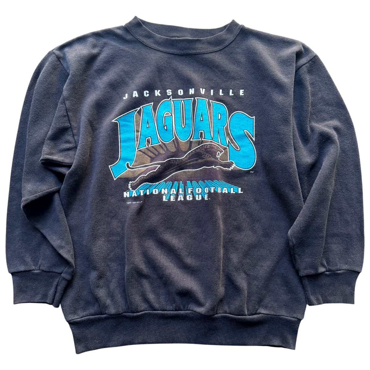 Vintage Jacksonville Jaguars 1993 Banned Logo Sweatshirt_Black