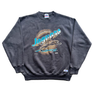 Vintage Jacksonville Jaguars Trench Sweatshirt Banned Logo_Black