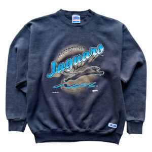 Vintage Jacksonville Jaguars Trench Sweatshirt Banned Logo_Black