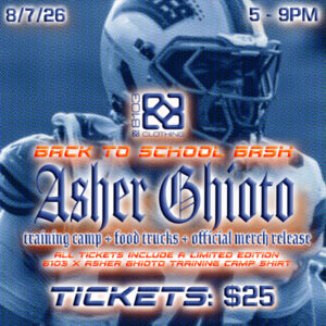 8103 x Asher Ghioto Training Camp Ticket & Shirt
