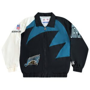 Vintage Jacksonville Jaguars Sharktooth Windbreaker_ Black