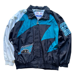 Vintage Jacksonville Jaguars Sharktooth Windbreaker_ Black XL