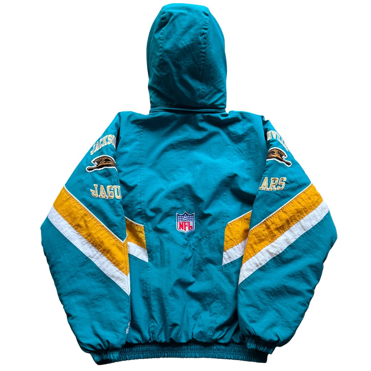 Vintage Jacksonville Jaguars Starter Puffer Large_Teal - Image 2