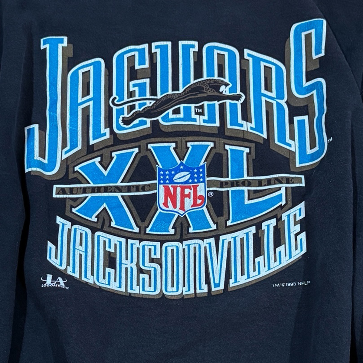 Vintage Jacksonville Jaguars Banned Logo Sweatshirt_XL - Image 2